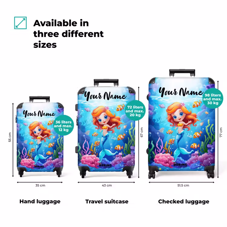 Suitcase with name - Olivia underwater — 3