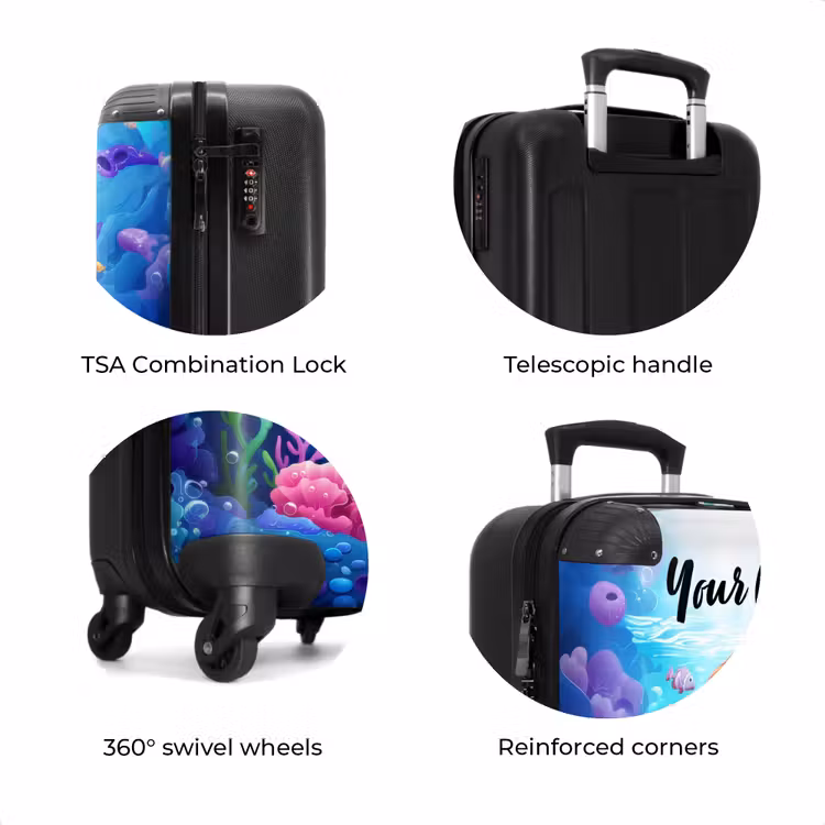 Suitcase with name - Olivia underwater — 8