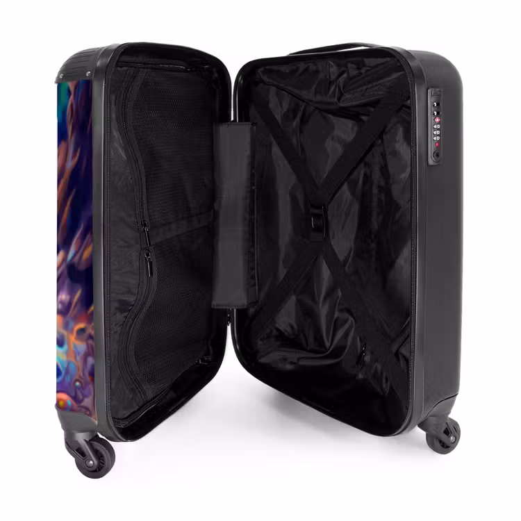 Suitcase with name - Ornate sapphire dragon — 5