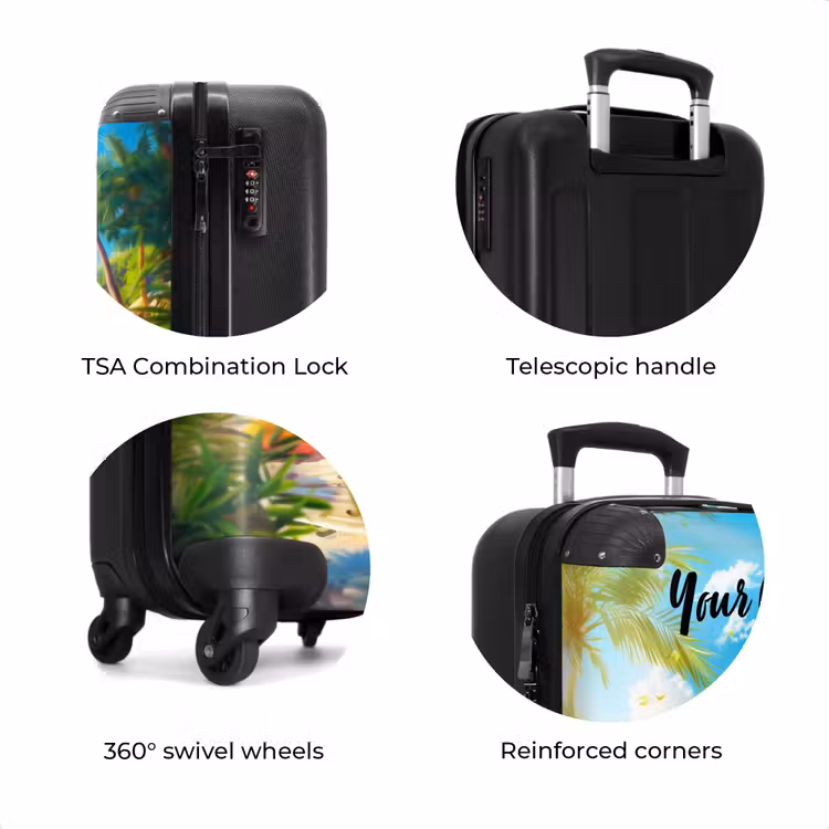Suitcase with name - Pablo panda — 8