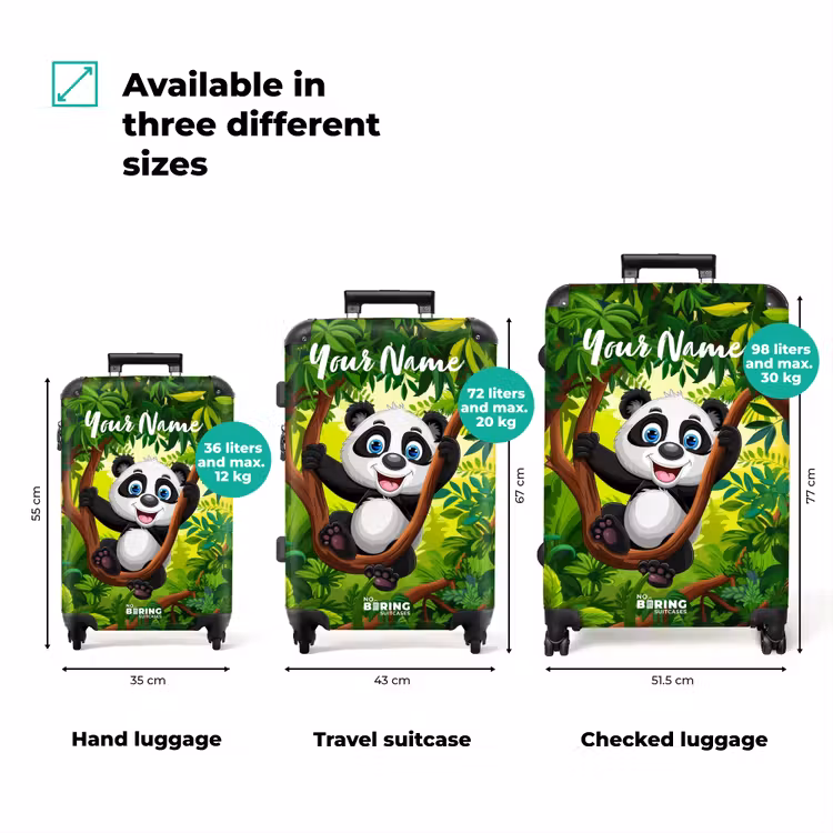 Suitcase with name - Pedro panda — 3
