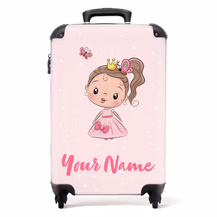 Suitcase with name - Princess pink — 1
