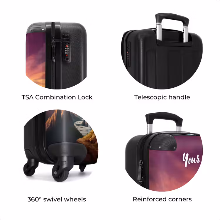 Suitcase with name - Red giant dragon — 8