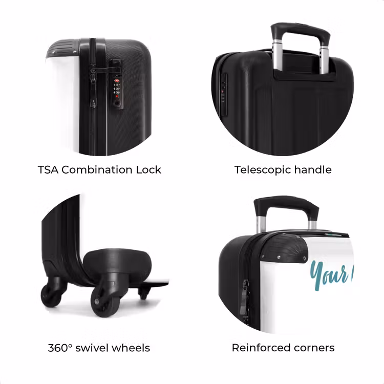 Suitcase with name - Sandra emerald — 8