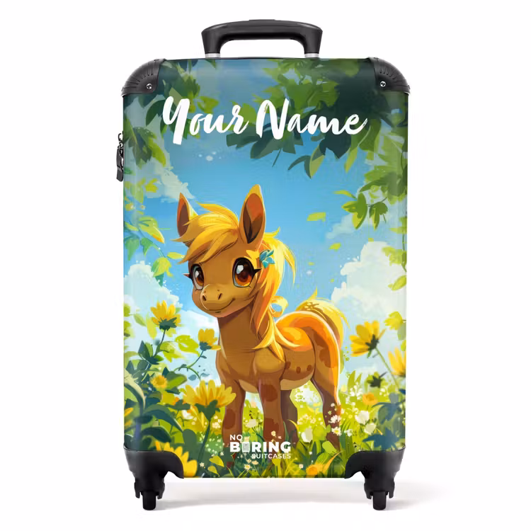Suitcase with name - Sunny pony — 1