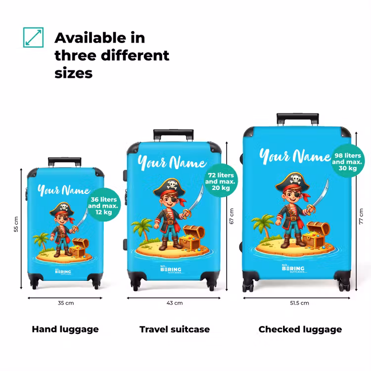 Suitcase with name - Treasure Island Santiago — 3