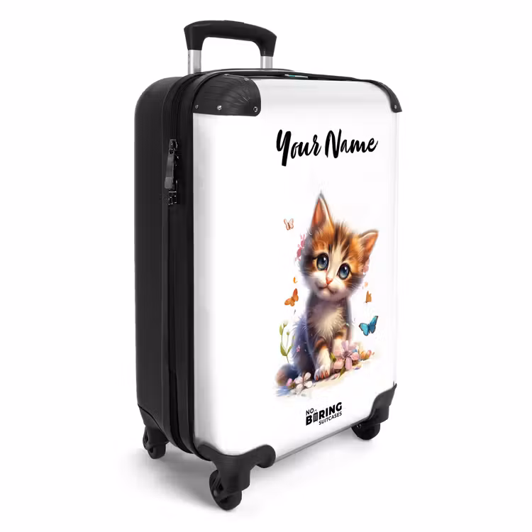 Suitcase with name - Vera butterfly kitten — 2