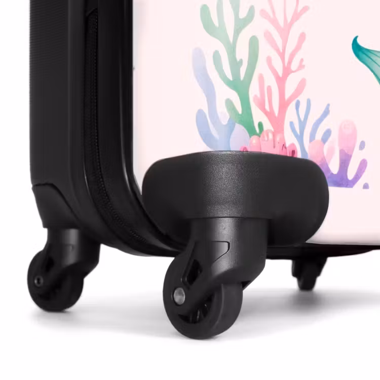 Suitcase with name - Violet fins — 7