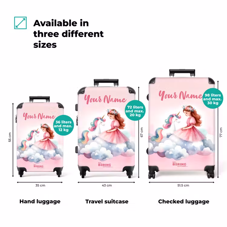 Suitcase with name - Winnie cloud princess — 3