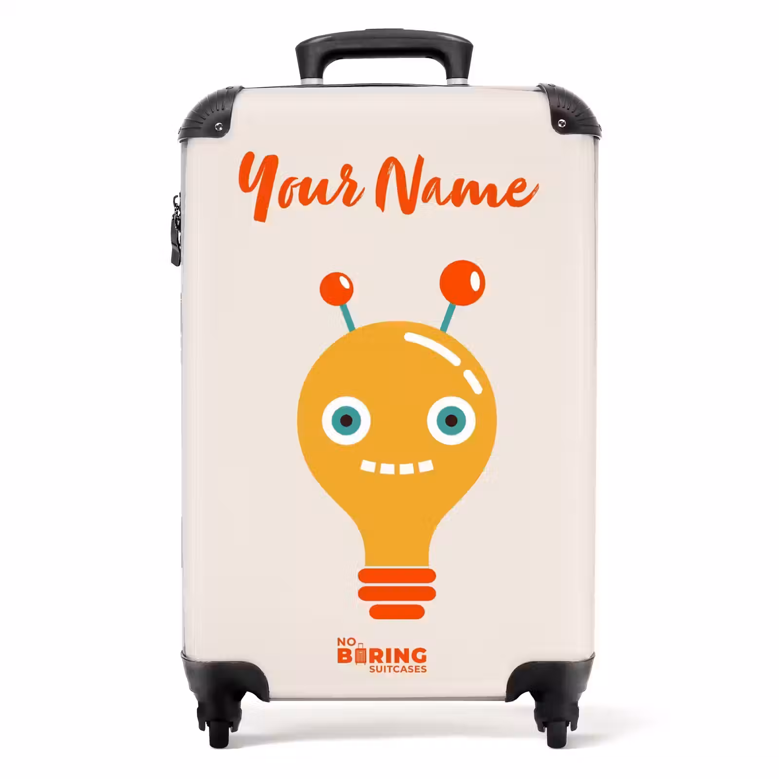 Suitcase with name - Shiny bone — 1