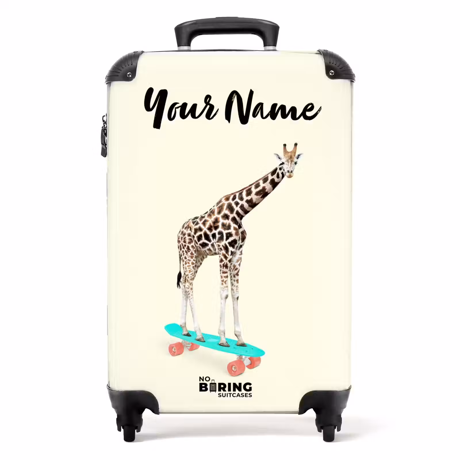 Suitcase with name - Whooping giraffe — 1