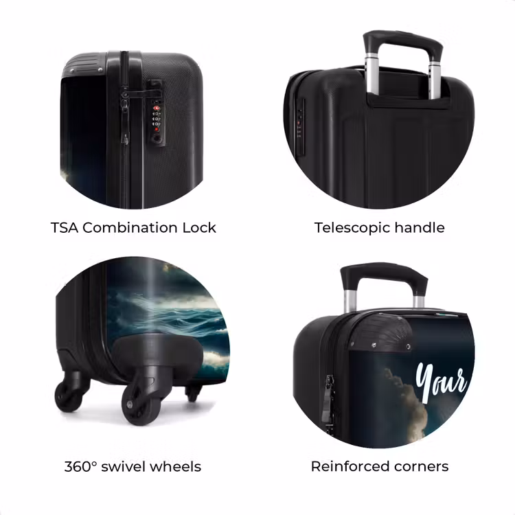 Suitcase with name - Dark Diamond — 8