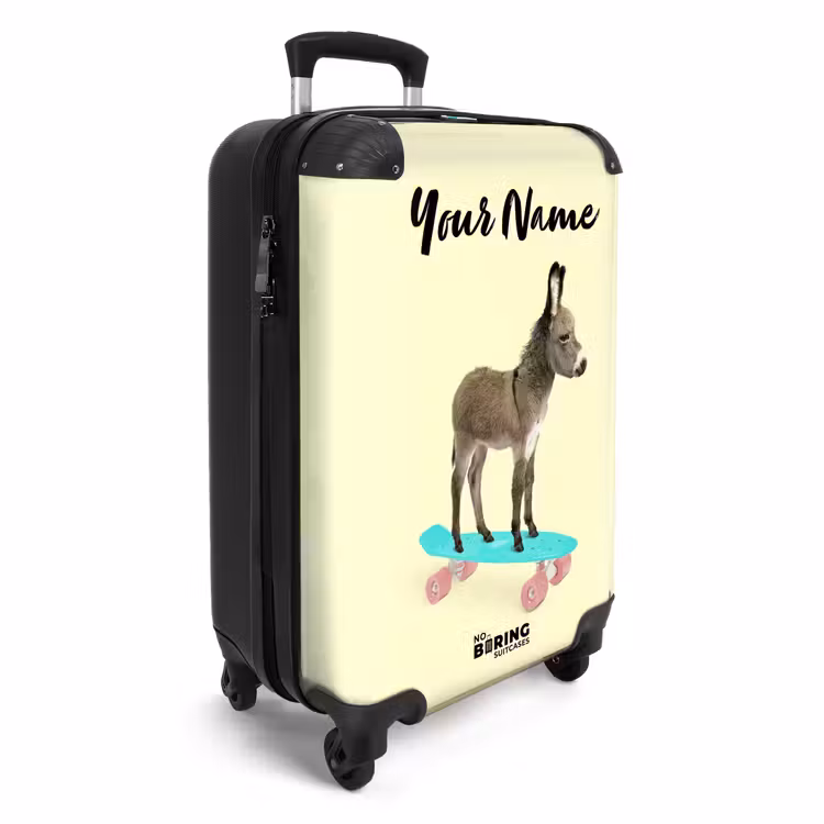 Suitcase with name - Donkey ride — 2