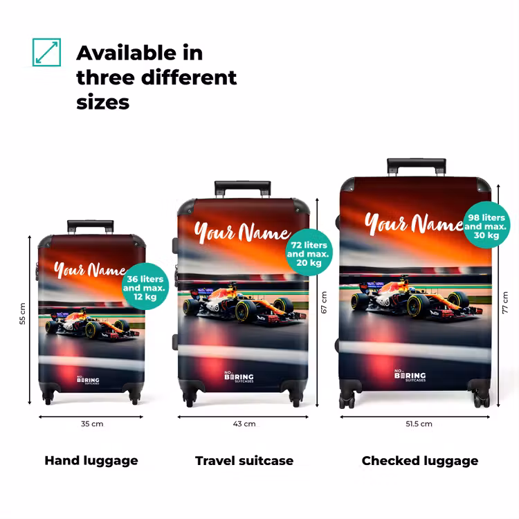 Suitcase with name - Furious F1 — 3