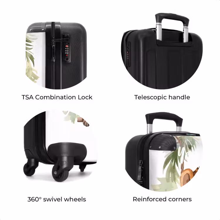 Suitcase with name - Levi leopard — 8