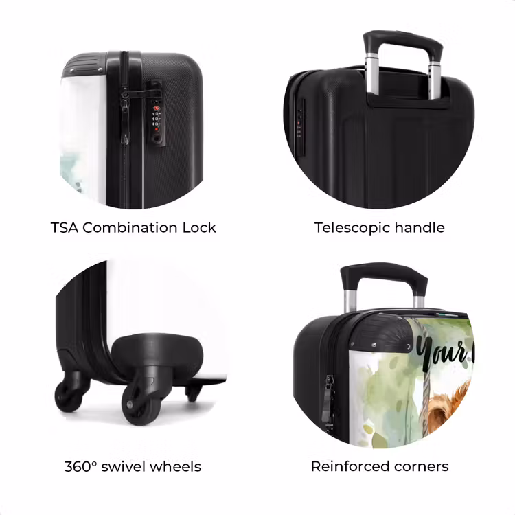 Suitcase with name - Lucas lion — 8
