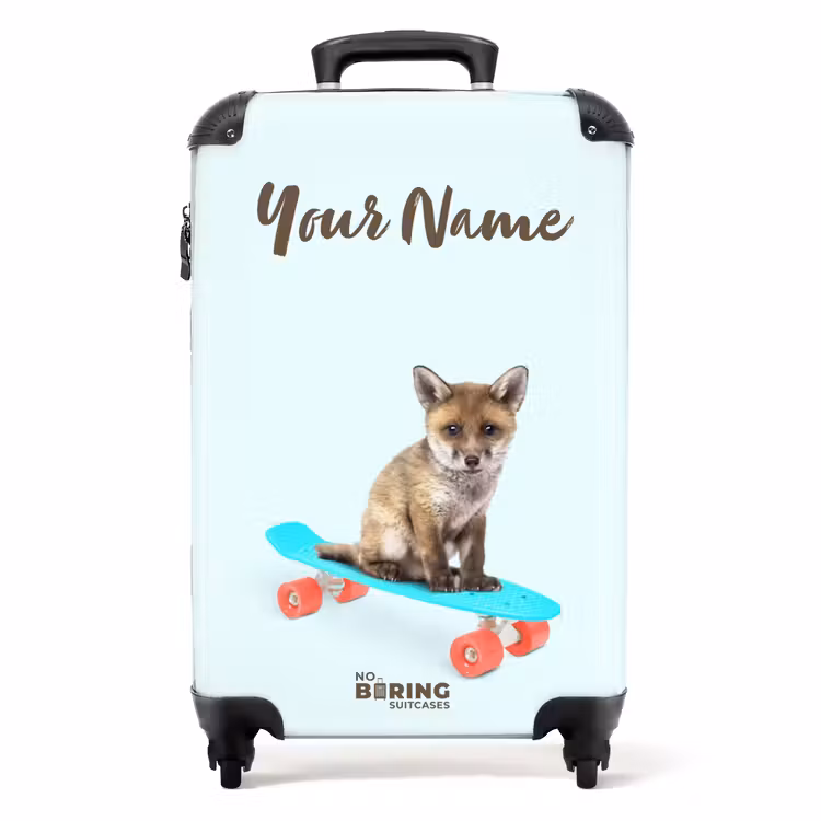 Suitcase with name - Moving fox — 1