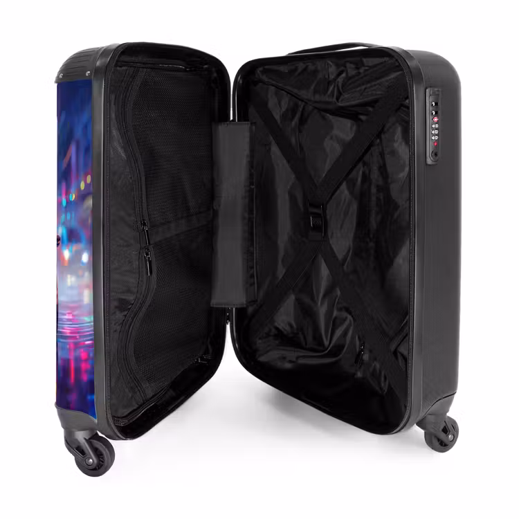 Suitcase with name - Neon nightcar — 5