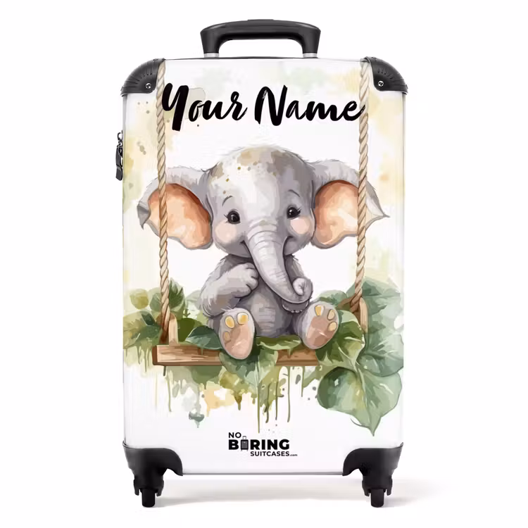 Suitcase with name - Onno elephant — 1