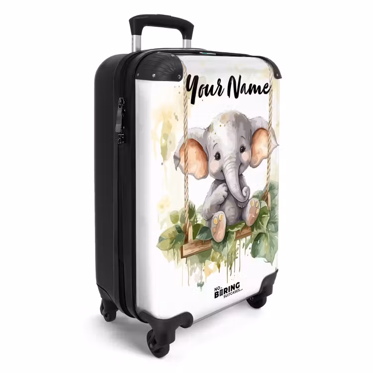 Suitcase with name - Onno elephant — 2