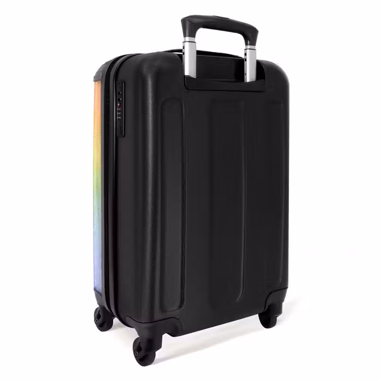 Suitcase with name - Pastel rainbow — 4