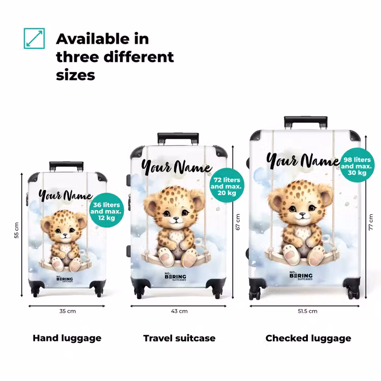 Suitcase with name - Perry panther — 3