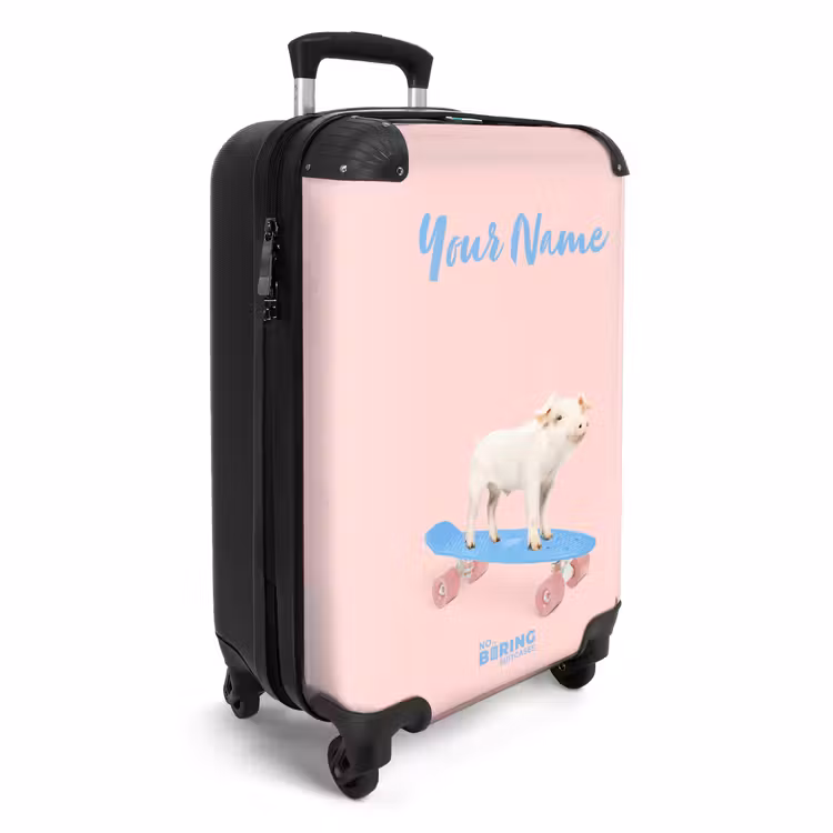Suitcase with name - Pig Transport — 2
