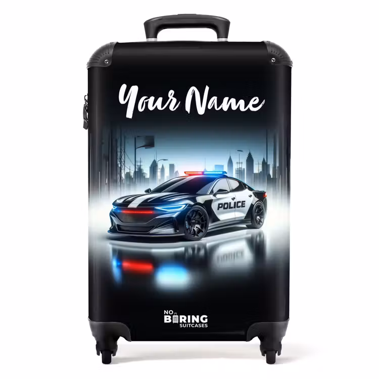 Suitcase with name - Police powercar — 1