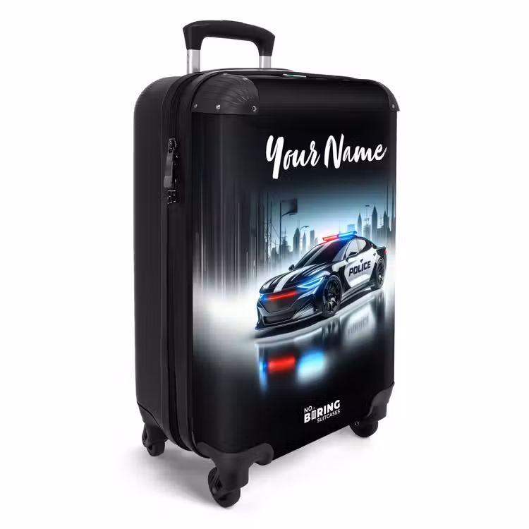 Suitcase with name - Police powercar — 2