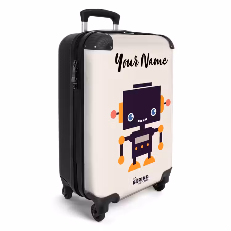 Suitcase with name - Purple pixel — 2