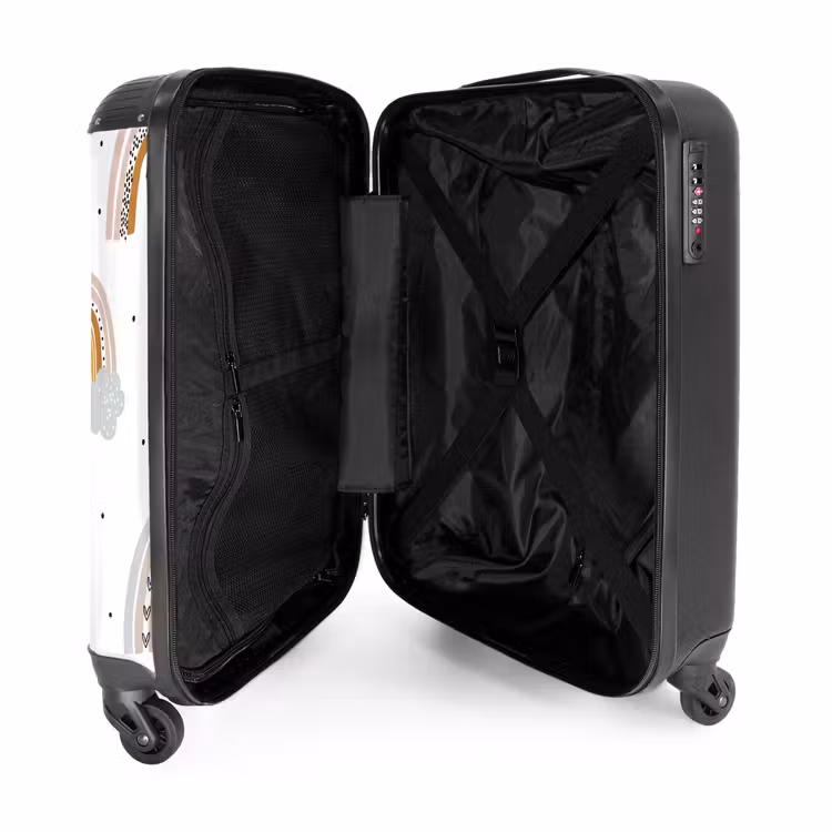 Suitcase with name - Rainbow rain — 5