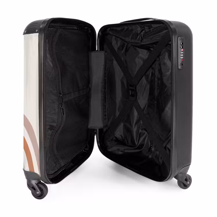 Suitcase with name - Raw rainbow natural — 5