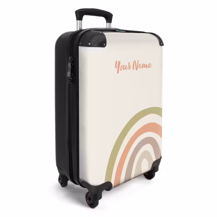Suitcase with name - Raw rainbow pastel — 2