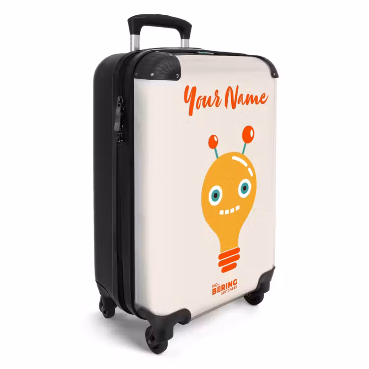 Suitcase with name - Shiny bone — 2