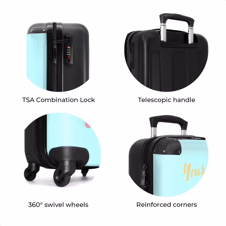 Suitcase with name - Skating beak — 8