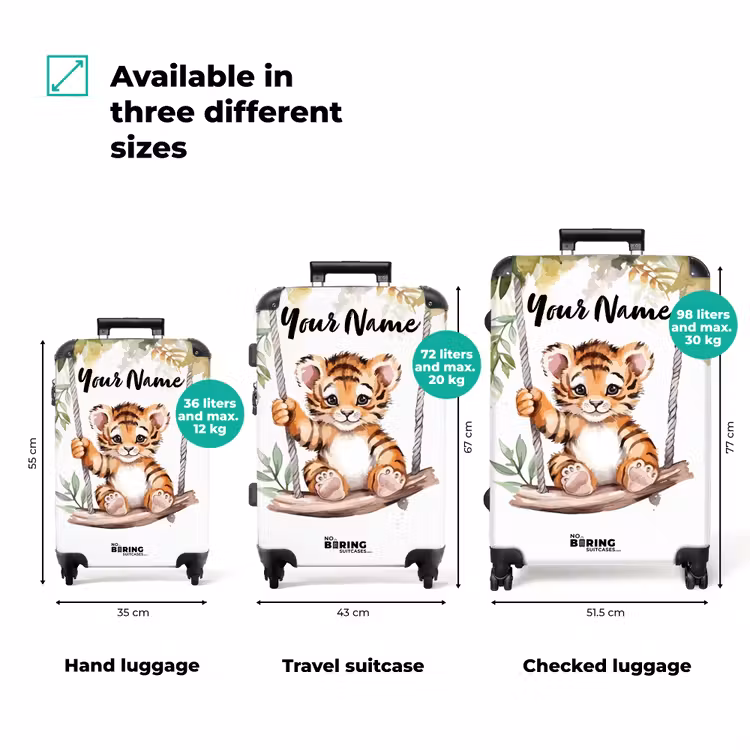 Suitcase with name - Timo tiger — 3