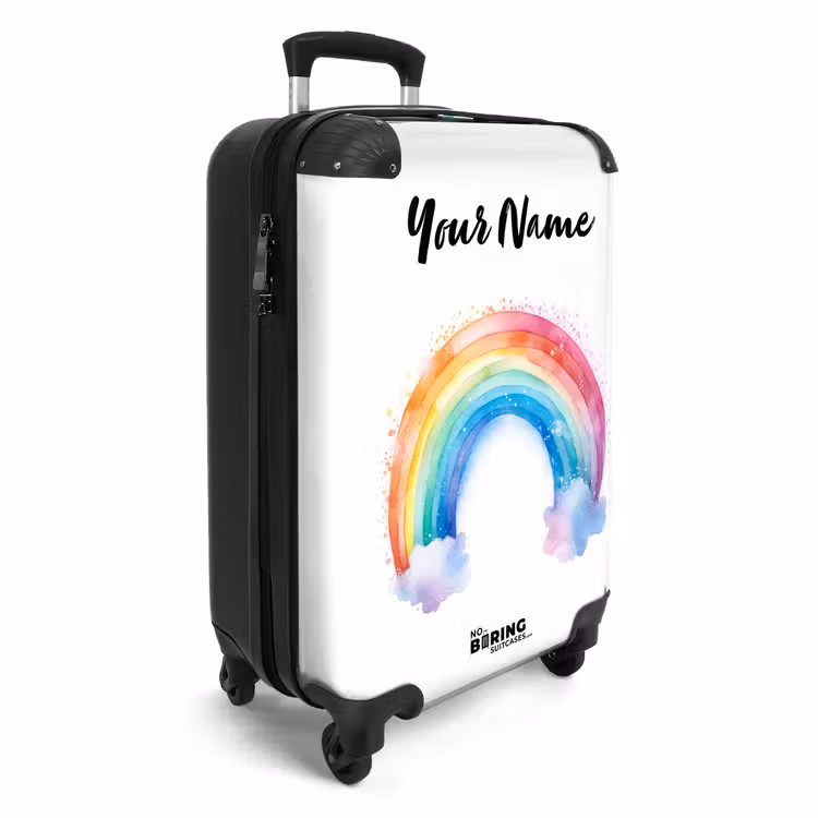 Suitcase with name - Watercolor wonder bow — 2