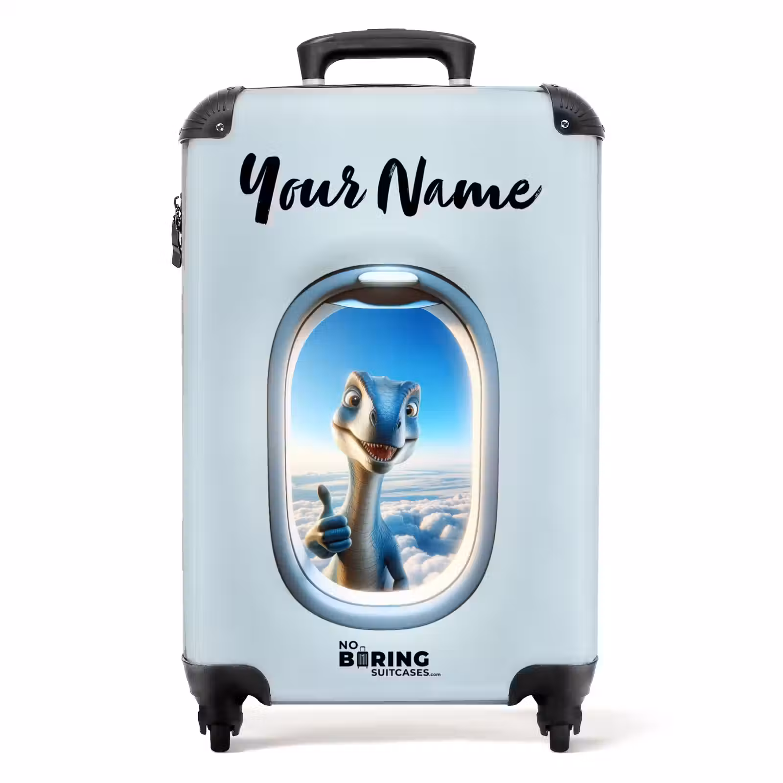 Suitcase with name - Delta dino — 1