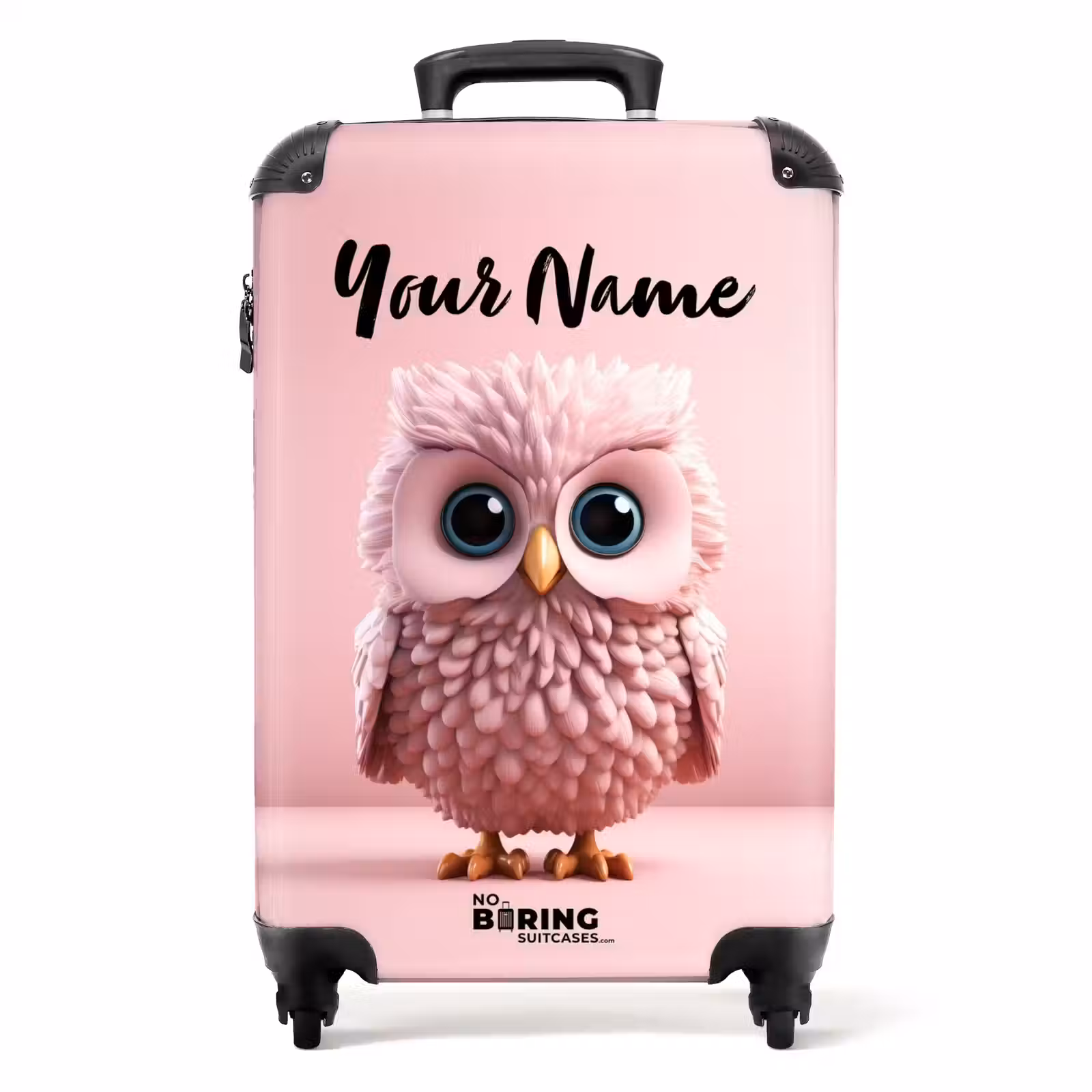 Suitcase with name - Pink Hustler — 1
