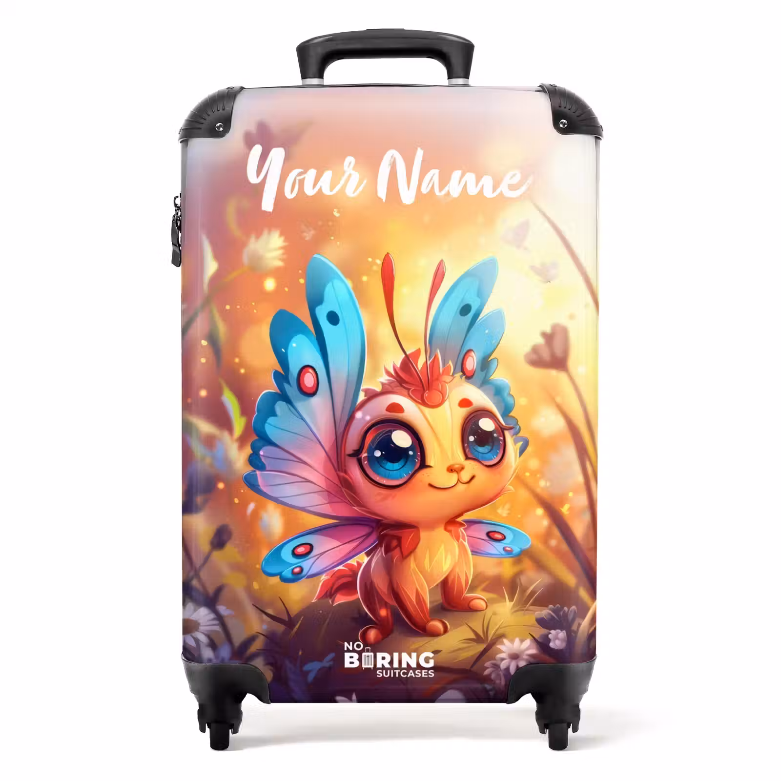 Suitcase with name - Valerio butterfly-like — 1