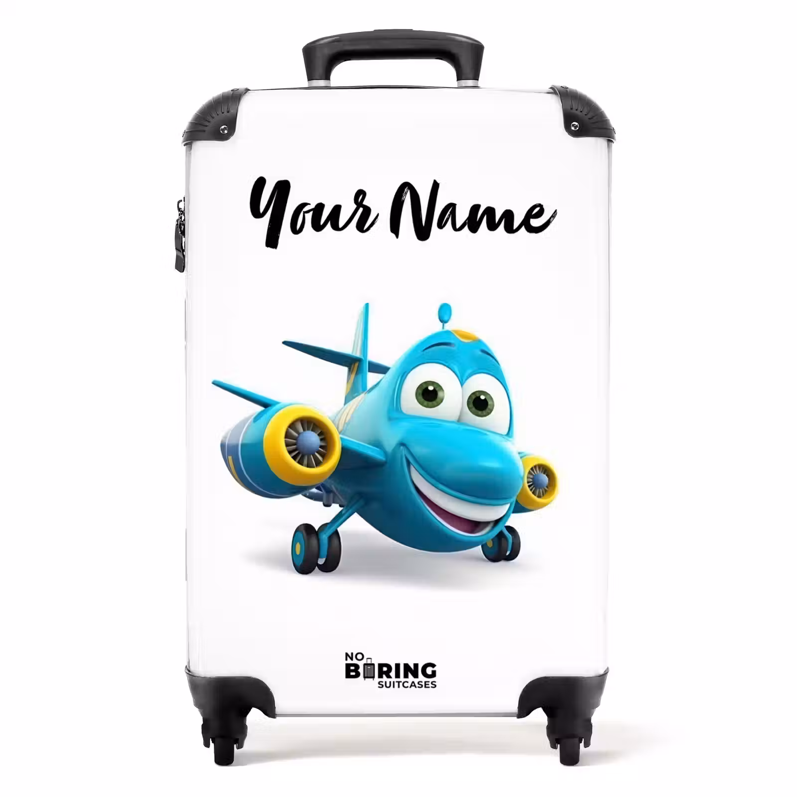 Suitcase with name - Vincent airplane — 1