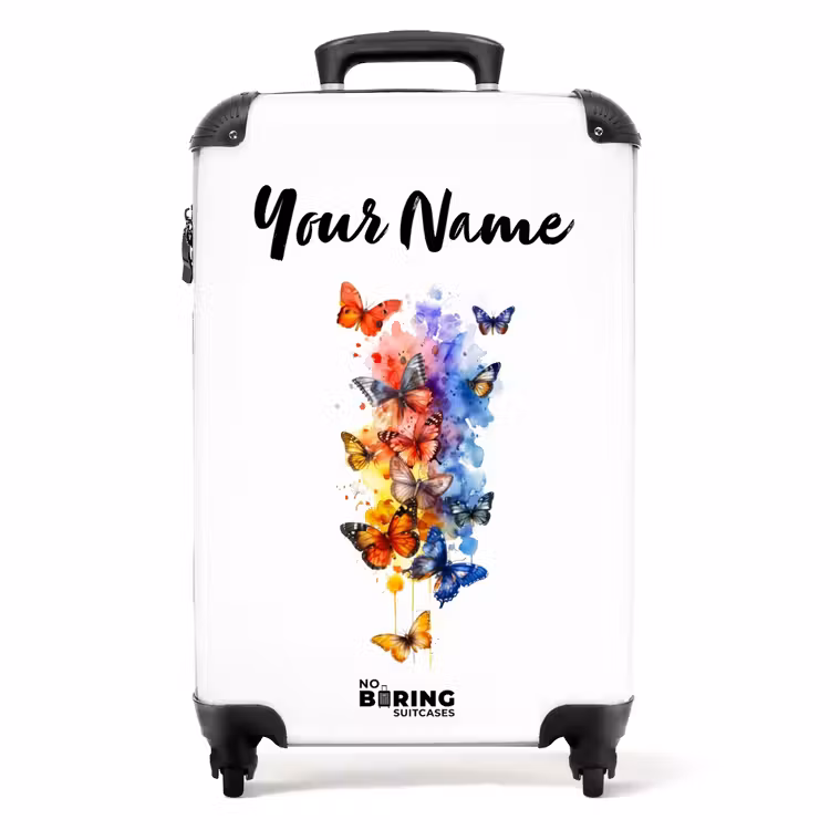 Suitcase with name - Butterfly Swarm — 1