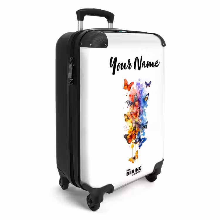 Suitcase with name - Butterfly Swarm — 2