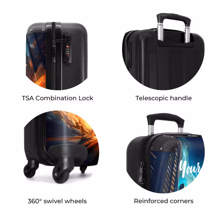Suitcase with name - City superhero — 8