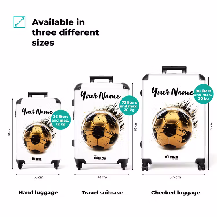 Suitcase with name - Golden goal finder — 3