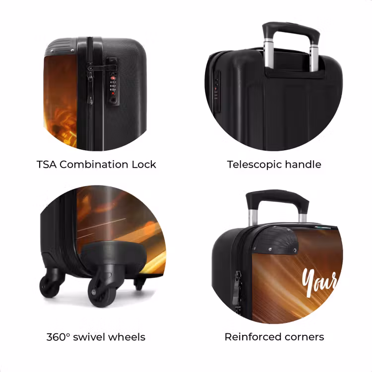 Suitcase with name - Goldrush — 8