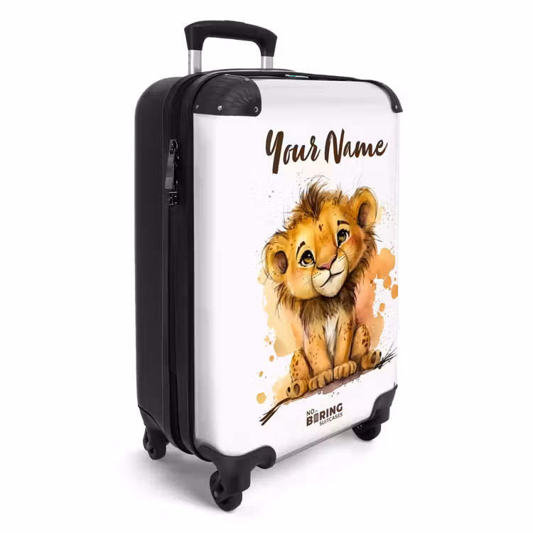 Suitcase with name - Lio lion — 2