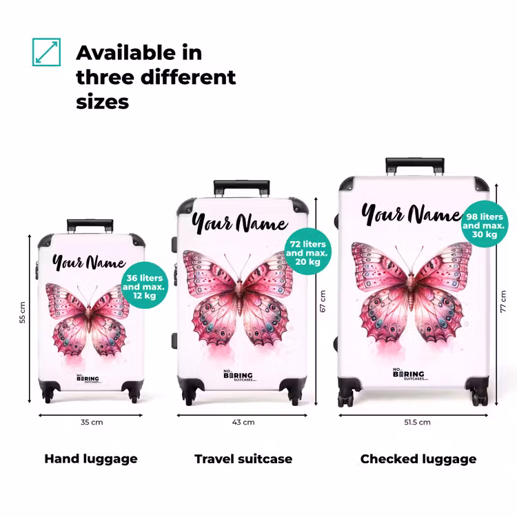 Suitcase with name - Mystical monarch — 3