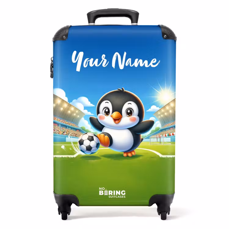 Suitcase with name - Penalty penguin — 1