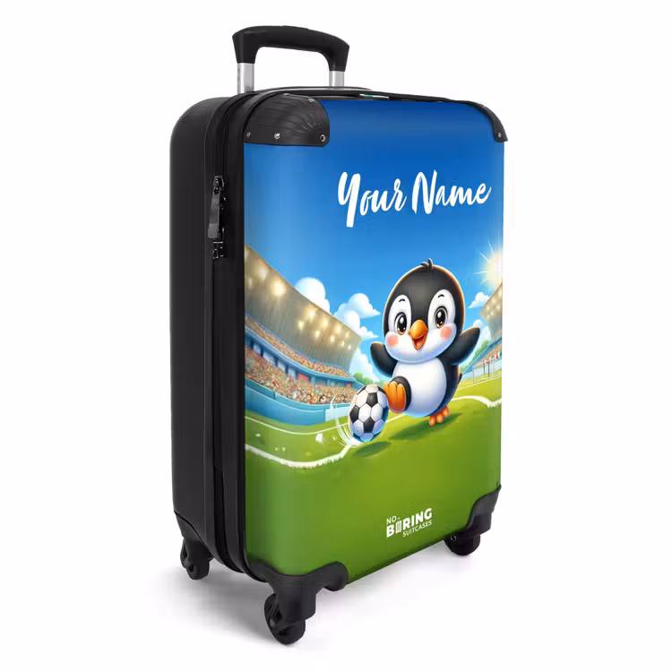 Suitcase with name - Penalty penguin — 2